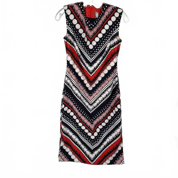 Vince Camuto Dresses & Skirts - Vince Camuto Navy/White/Red Printed Dress | Midi Fit & Flare, Size 2